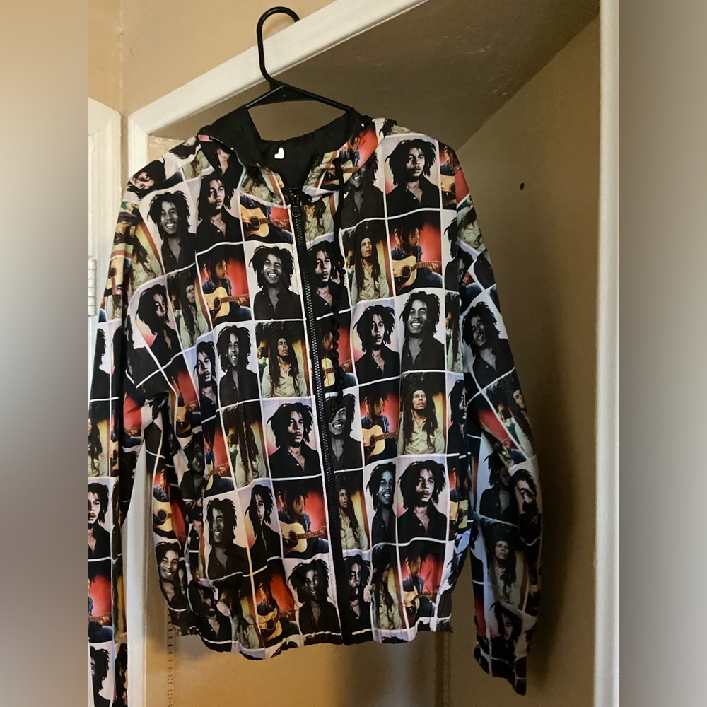 light jacket Bob Marley multicolor size 1xL